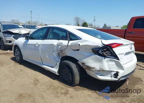 2020 Honda Civic Lx из США, поврежденный, VIN 2HGFC2F67LH548152